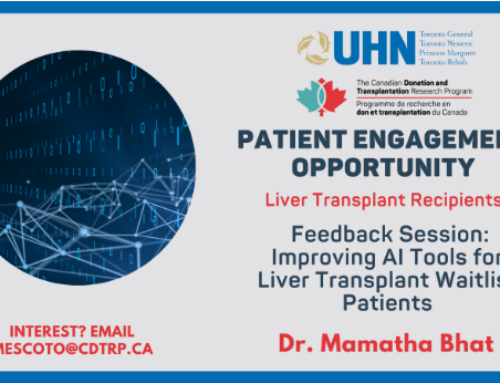 Patient Engagement Discussion Group: Improving AI Tools for Liver Transplant Waitlist Patients!